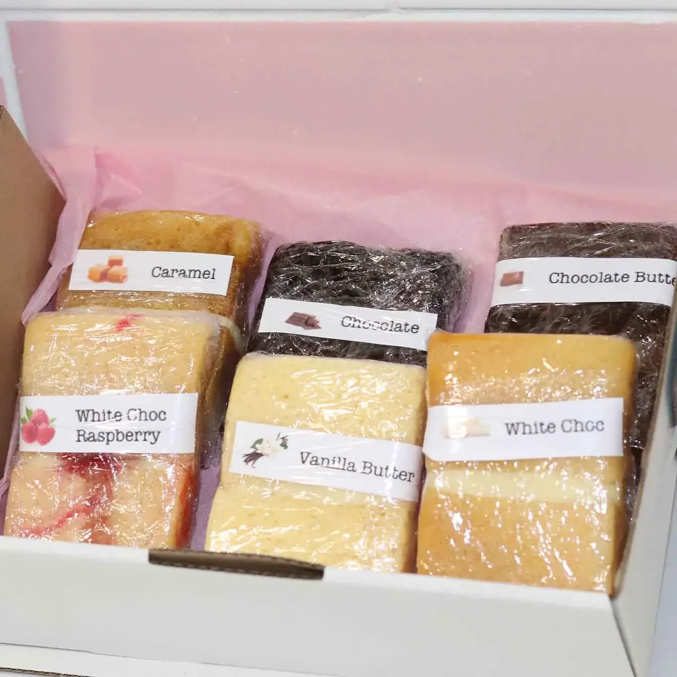 Sample Box of 8 Flavours Cake Selection